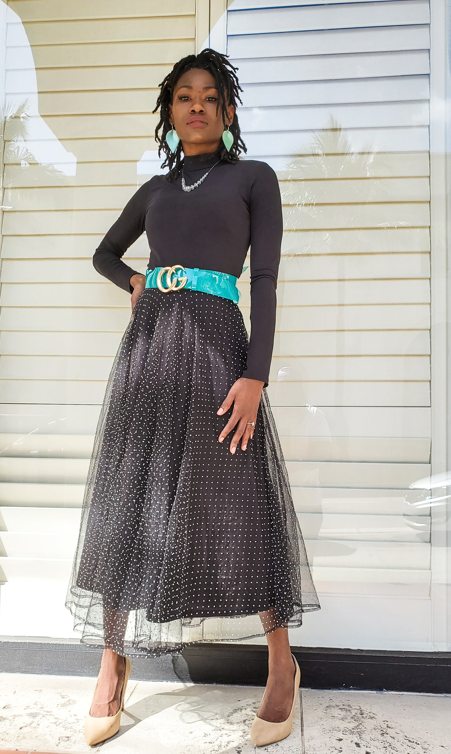 "Grace to Inspire" Polka Dot Skirt