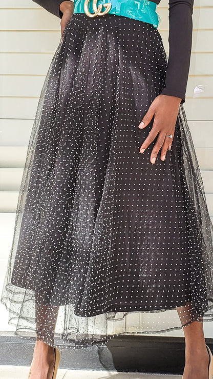 "Grace to Inspire" Polka Dot Skirt